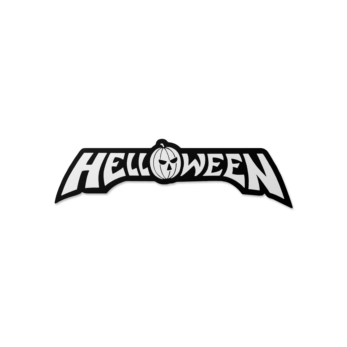 Helloween Logo Sticker (Black/White)