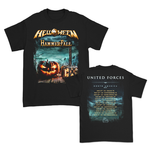 Helloween / Hammerfall 2023 Tour T-Shirt (Black)