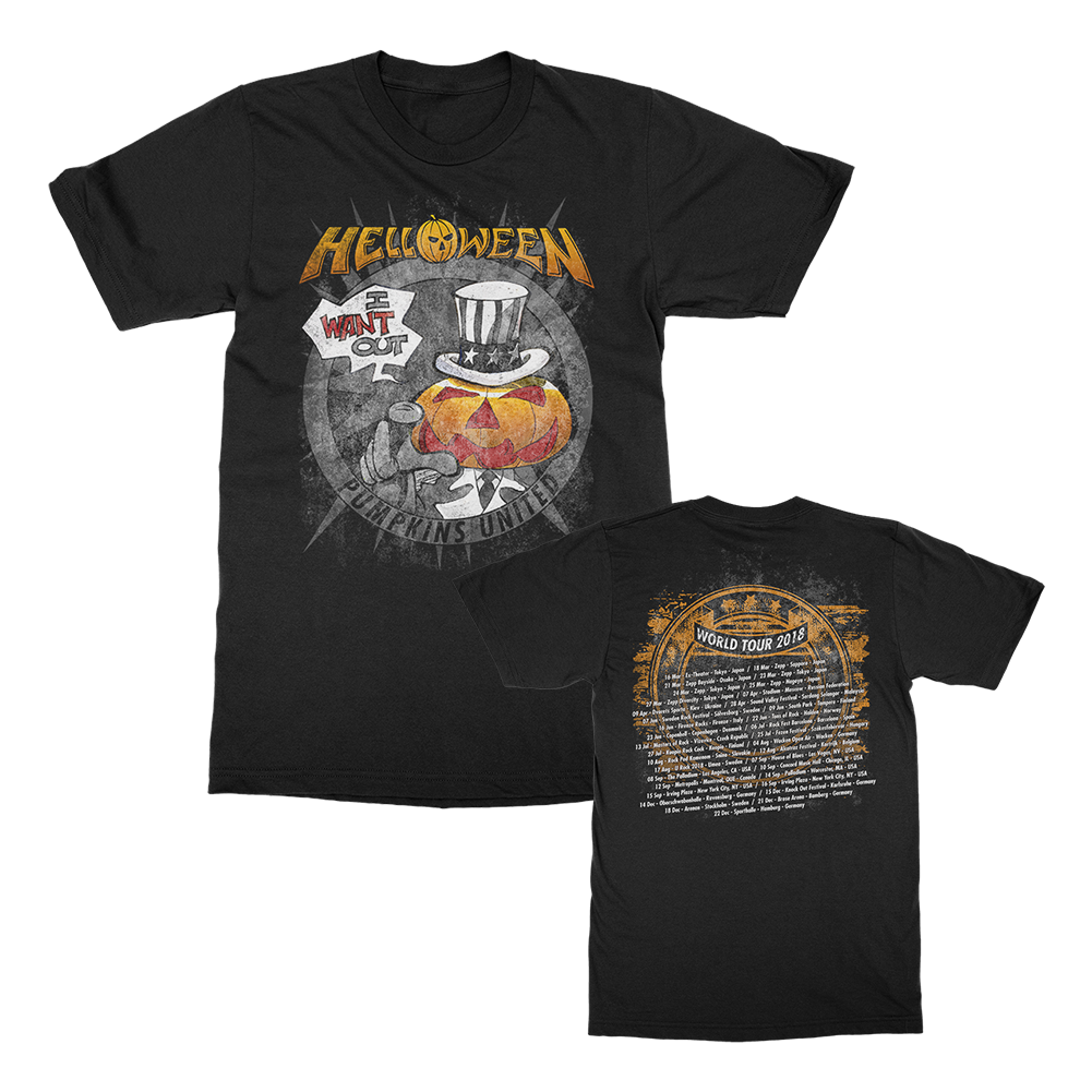 I Want Out 2018 Tour T-Shirt (Black)